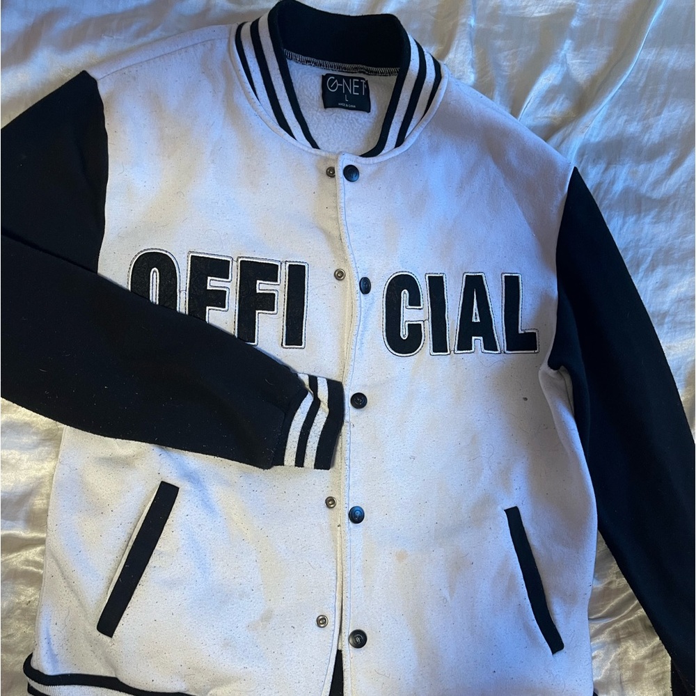 Black and White Varsity Jacket